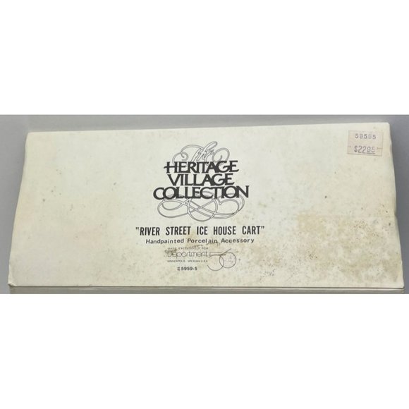 Christmas - DEPT. 56 - RIVER STREET ICE HOUSE CART - Original Box - Picture 2 of 3